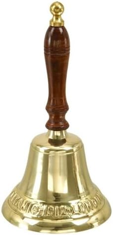 Titanic Replica Brass Wood Handled Bell 30619