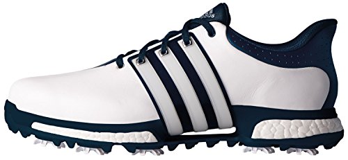 adidas Men's Tour 360 Boost WD Ftwwht Golf Shoe, White, 10.5 W US