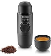 WACACO Minipresso GR, Portable Espresso Machine, Compatible Ground Coffee, Hand Coffee Maker, Tra...