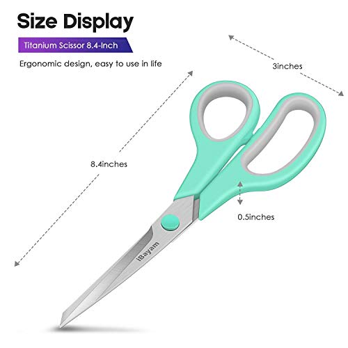 1 Scissors+Titanium+Multipurpose+Comfort+Grip+Handles