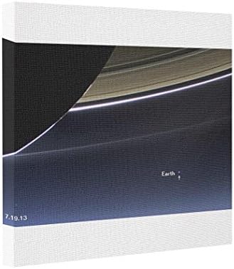 Tinaxion Canvas Picture Frames Cassini Saturn Stretched Canvas Art Canvas Art