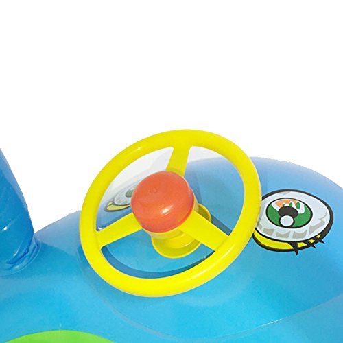 image for Toponechoice Inflatable Sunshade Baby Float Seat Boat Car Pool Toys wi