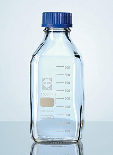 SCHOTT DURAN 090441 Square flask 100 ml Schott with cap GL32