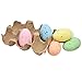 Gift Boutique 24 Decorative Speckled Easter Eggs in Foam Egg Carton 4 Crate Trays with 6 Fake Eggs with Raffia Bow Multicolored Pastel Kitchen Decoration for Adult Boy Girl Party Favor Craft Supplies