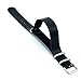 CIVO PU Leather NATO Zulu Military Swiss G10 Watch Band Strap 18mm 20mm 22mm with Stainless Steel Buckle (Black, 22mm)