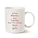 MAUAG Funny Quote Coffee Mugs, Monday, Tuesday, Best Gifts for Office Co-worker, Working Women Cup, White 11 Oz