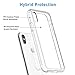 Gorilla Gadgets Hybrid Clear 9H Tempered Glass Case Designed for iPhone Xs Max (6.5 in), Reinforced Corner TPU Cushion, Scratch Resistant, Shock Absorption Protective Case, Crystal Clear