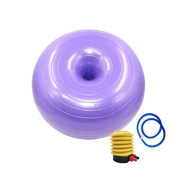 TheStriven-Yoga-Doughnut-ball-with-Pump-Exercise-Ball-Anti-Burst-Yoga-Ball-Fitness-Donut-Ball-Gym-Equipment-Fitness-at-Home-for-Yoga-Pilates-Core-Training-Balance-Training-Ball-with-Pump-50cm-X-28cm TheStriven Yoga Doughnut ball with Pump Exercise Ball Anti-Burst Yoga Ball Fitness Donut Ball Gym Equipment Fitness at…