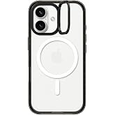 CASETiFY Impact Ring Stand Case for iPhone 16, MagSafe Compatible | Camera ring kickstand keeps artwork visible, adjusts up to 150&deg; | Drop Protection | PC/TPU | Black