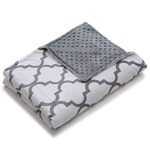 YnM Minky Duvet Cover for Weighted Blankets (48''x72'') - Lattice