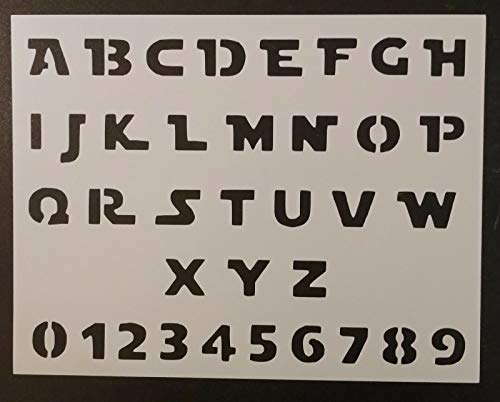 Font Alphabet Letters Stencil 8.5 x 11