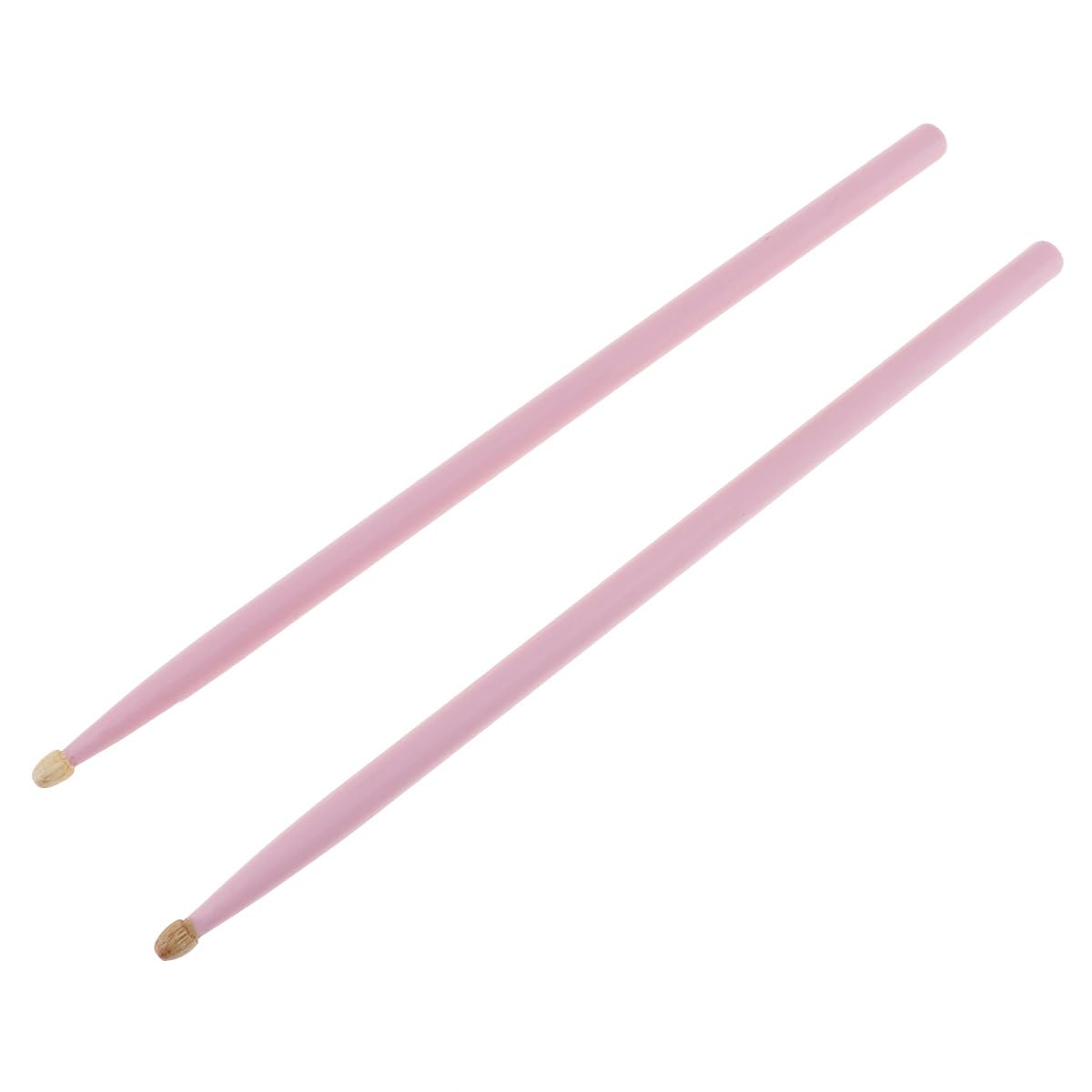 Origlam 2Pcs 5A 40cm Drum Sticks, 5A Maple Wood Drumsticks, Non-Slip Drum Sticks, 5A Wood Tip Maple Wood Drumstick For Kids Students and Adults (Pink)