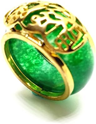 yigedan Natural White Jade Ring Classic Women's Jewelry Wedding Ring