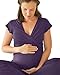 Kindred Bravely Davy Ultra Soft Maternity & Nursing Pajamas Sleepwear Set (Eggplant, Large)