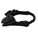 1980s Lace Hair Scarf Headband with Satin for Culture Women's 80s Themed Costume Accessory,Black