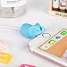 Henpone 5PCS Cute Animal Cable Bites (Panda + Chameleon + Hedgehog +Sheep + Elephant) Compatible for iPhone Cable Bite Cord Data Line Protector Cell Phone Accessories