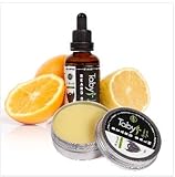 Beard Oil for Men (2 oz) & Beard balm with Argan & Jojoba Oils for Beard Growth