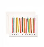 Birthday Candles Birthday Cards by Rifle Paper Co. -- Set of 8 Cards and Envelopes