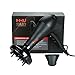 MHU Professional Infrared Ionic Hair Dryer With Concentrator & Diffuser 1875w AC Motor 2 Speed And 3 Heating 2.65M Salon Cable Blow Dryer, Black