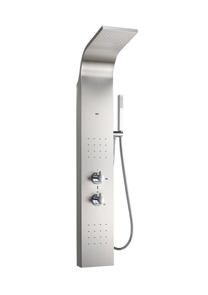 Roca A2H0423000 Essential 2.0 Hydromassage Shower Column with Integrated Jets