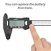 Digital Caliper with Large LCD Screen Plastic Electronic Vernier Caliper Measuring Tool, 0-6 In/0-150 mm Conversion Auto Off Featured with Extra 1 Battery by Bseen