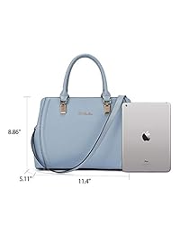 BOSTANTEN Bolso de mano de piel para mujer, diseño de bolso de mano con asa superior