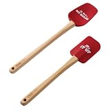 Cake Boss Novelty Tools And Gadgets  2-Piece Silicone Spatula And Spoonula Set, Red