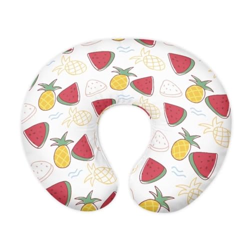 TSVAGA Pillow Cover Girls Breastfeeding Pillow Cover for Baby, Snug Fits Newborn Nursing Pillow Case, Super Soft Breathable, Watermelon Pineapple