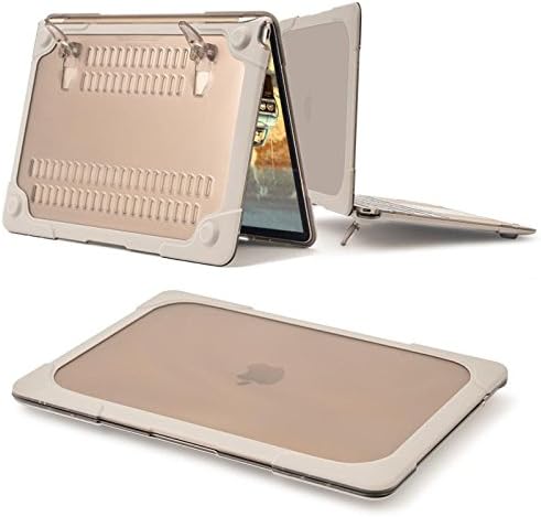 CaseRack [Drop Protection Frame] Apple the New Macbook 12-Inch 12" Retina Display Laptop Rubberized Hard Case Cover for Model A1534 (Newest Version 2015), Khaki