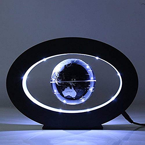 FUZADEL Floating Globes Levitating Globes Levitation Floating Globe Rotating Magnetic World Map Colorful LED Lamp