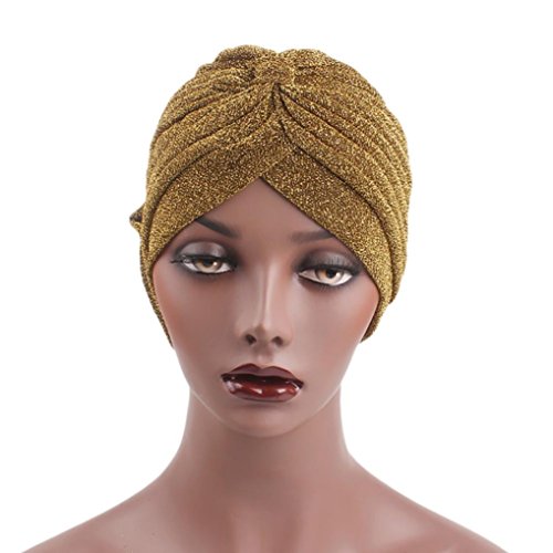 image for Sothread Womens Muslim Floral Elastic Scarf Hat Stretch Turban Head Sc