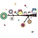 Owl Family Playing on Branches Owl Wall Decal Sticker Nursery Wall Decal