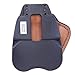 Front Line Outside The Waistband Three Layer Paddle Gun Holster Brown Leather, Kydex, Suede Lining