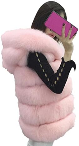 Faux Fur Vest Women's Winter Warm Coat Zerorun Sleeveless Fluffy Waistcoat Jacket Outwear