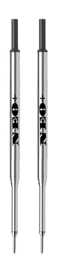 NEO+ Set of 2 Ballpoint Pen Refills Compatible with PaperMate (Black Ink)