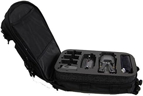 Microraptor Backpack with Custom Foam Designed to Fit DJI Mavic and Accessories-(Black)