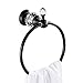 Kabter Crystal Series Brass Bathroom Hand Towel Ring, Oil-Rubbed Bronze