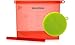 EcoLifeMate Reusable Silicone Food Storage Bags & Scrubber Sponge, Dishwasher Safe, Quart Size (4pack)