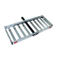 Tricam ACC-1F Hitch Mounted Aluminum Cargo Carrier, 500-Pound Capacity, 50-Inch by 20-Inch Platform