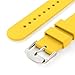 Archer Watch Straps - Soft Silicone Quick Release Watch Bands (Naples Yellow, 22mm)