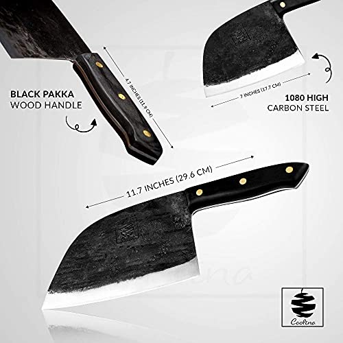 Coolina PROMAJA Cleaver Knife for Meat Cutting & Vegetable Carbon