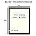 Icona Bay 11x14 Black Picture Frame - Contemporary Photo Frame 11 x 14 - Composite Wood Frame for Walls or Tabletop - Lakeland Collection