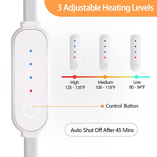Comfheat USB Heated Neck Brace for Neck Pain and Support, Foam Cervical