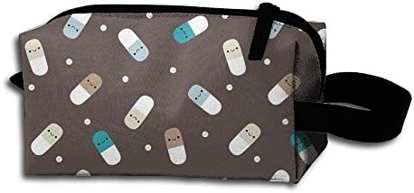 HYHYFGSSD Pills Makeup Bag Zipper Pouch Purse Portable Storage Pouch Bag Handbag