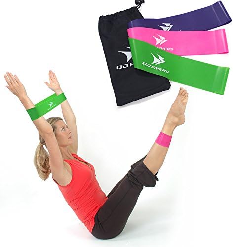 OD Flyers Resistance Loop Bands,Home Fitness Exercise Bands ,Workout &amp;Mini Loop Bands, Resistance Loop Exercise 3 Bands Physical Therapy Bands for Legs&amp;Arm