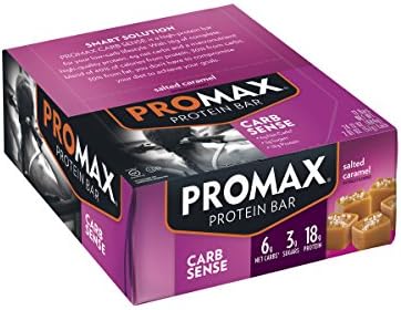 Promax LS Lower Sugar Protein Bar, Salted Caramel, 12-Pack