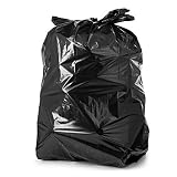 55 Gallon Trash Bags, 50 Count Large Black Garbage Bags, Extra Long Non-Slip Design, Durable Large Trash Bags, Large Black Trash Bags Tear And Leak Resistant