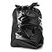 Tasker 64 Gallon Trash Bags Heavy Duty (Value-PACK 50 Bags w/Ties) 64 Gallon Trash Bags | 65 Gallon Trash Bag Heavy Duty Large Black Industrial Garbage Bags | 60 Gallon Garbage Bag