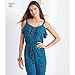 NEW LOOK 6373 Misses' Jumpsuit or Romper and Dresses Sewing Kit, Size A (8-10-12-14-16-18-20)