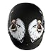 VCAN V531 Cruiser Patriotic Eagle Graphics Half Helmet (Flat Black, Large)
